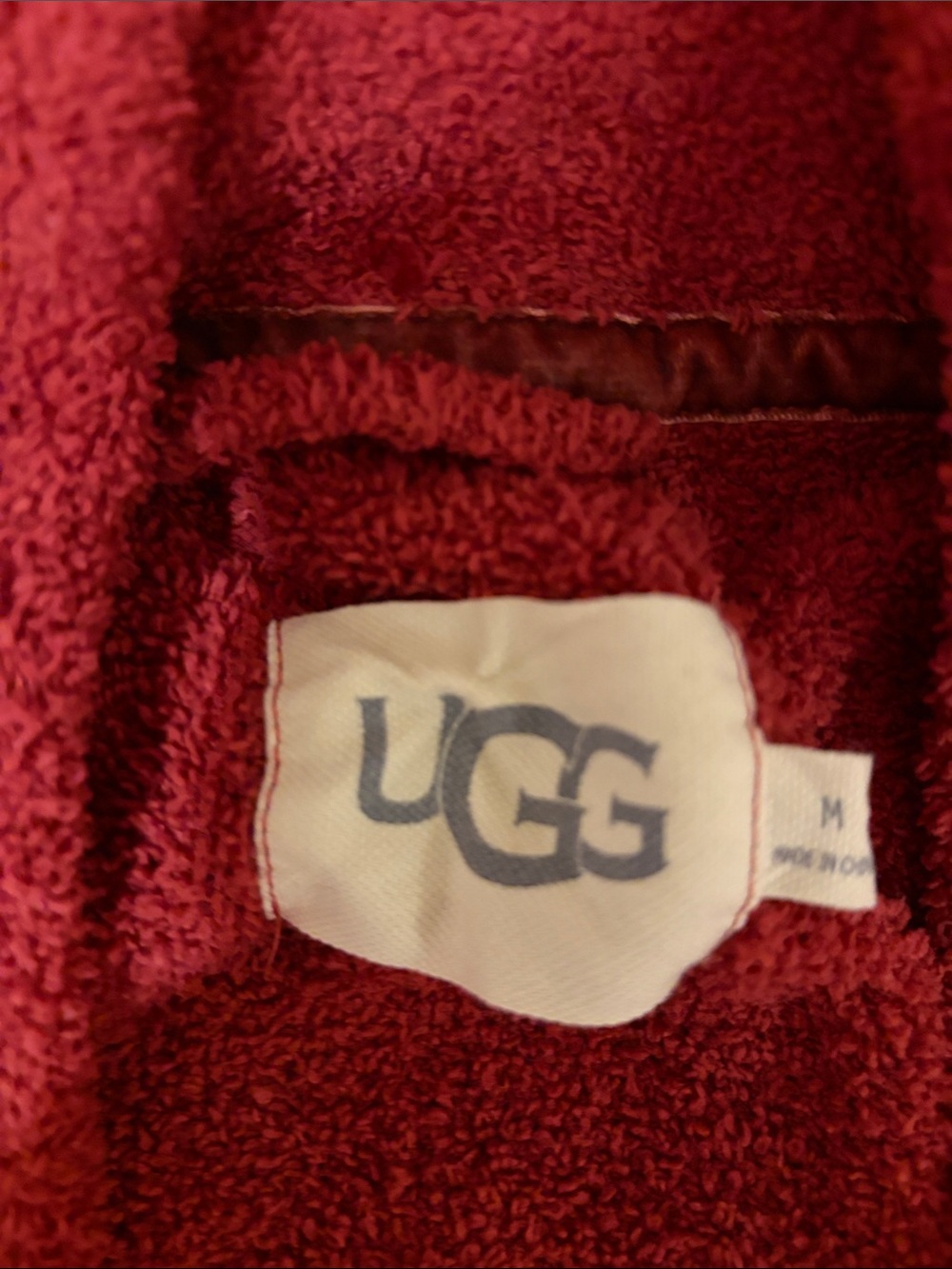 UGG Women's Long Open-Front Robe in Rust - Picture 4 of 8